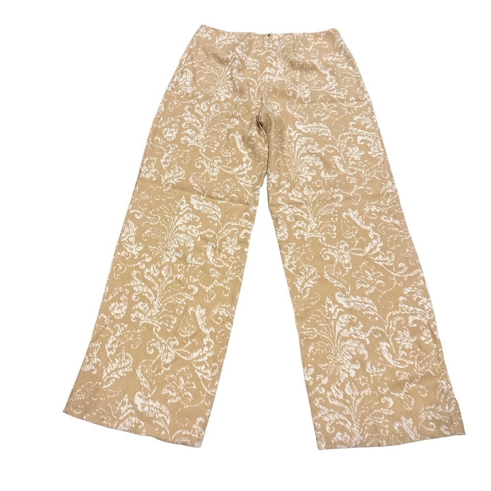 NWT! Tommy Bahama Tan Floral Pants. Size 8 - Picture 2 of 7